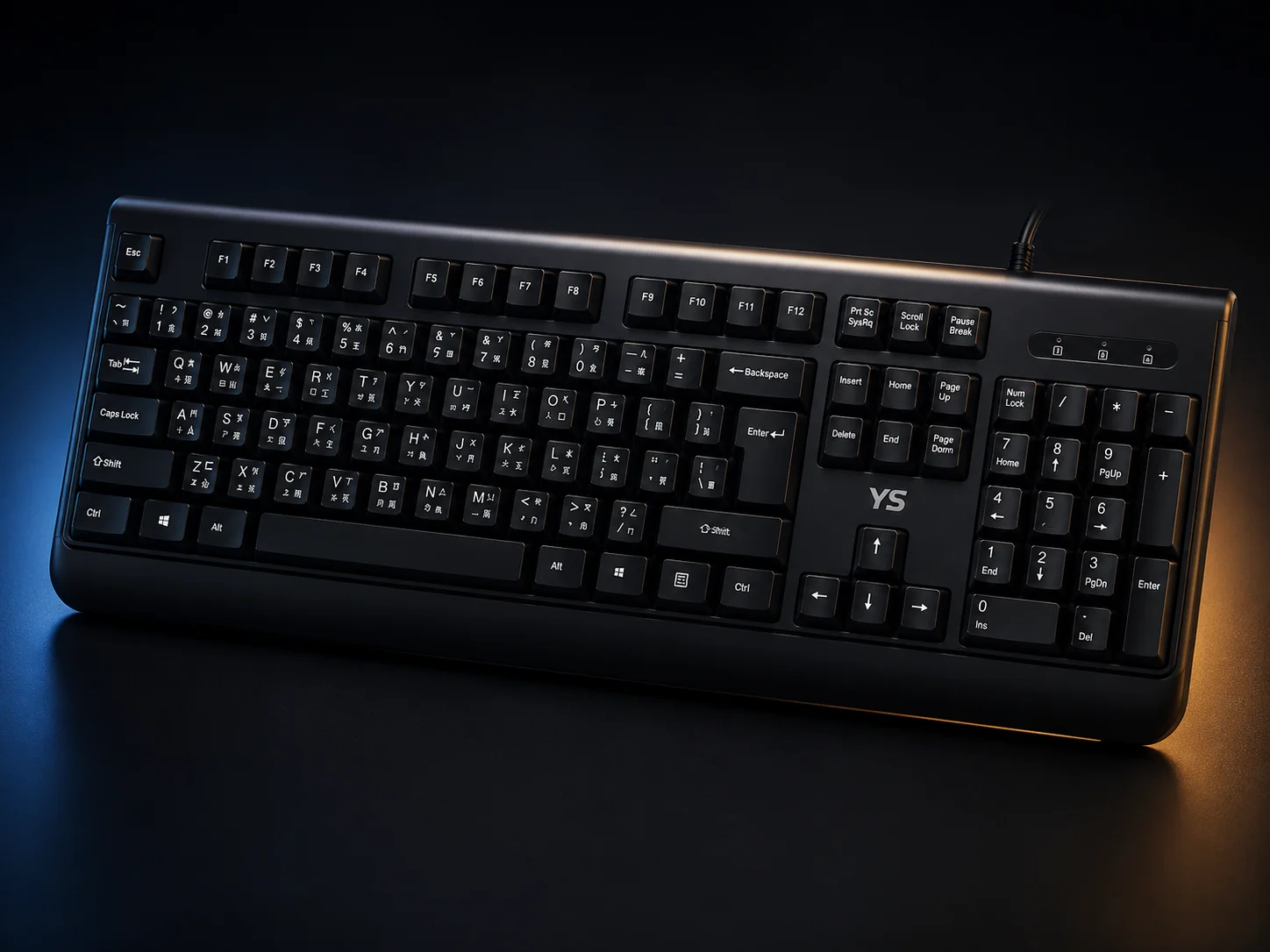 YS TKL 80% 黑色電競機械鍵盤